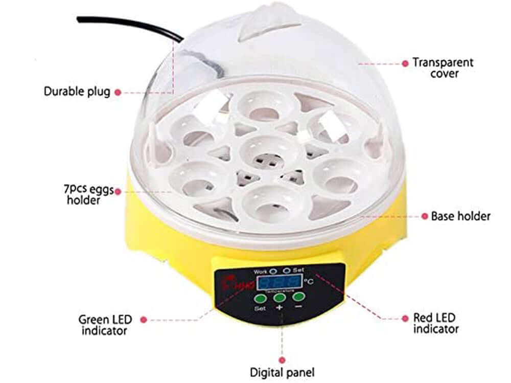 Egg Incubator Automatic 7 Eggs - Image 9