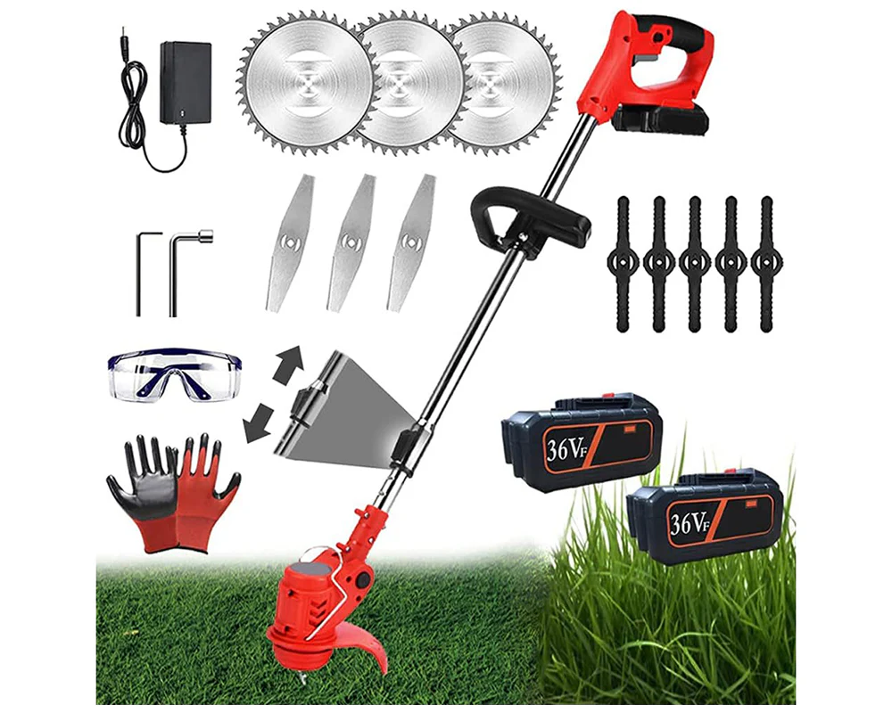 Lawn Mower Cordless Pruning Cutter Weed Wacker Garden Trimmier - Image 2