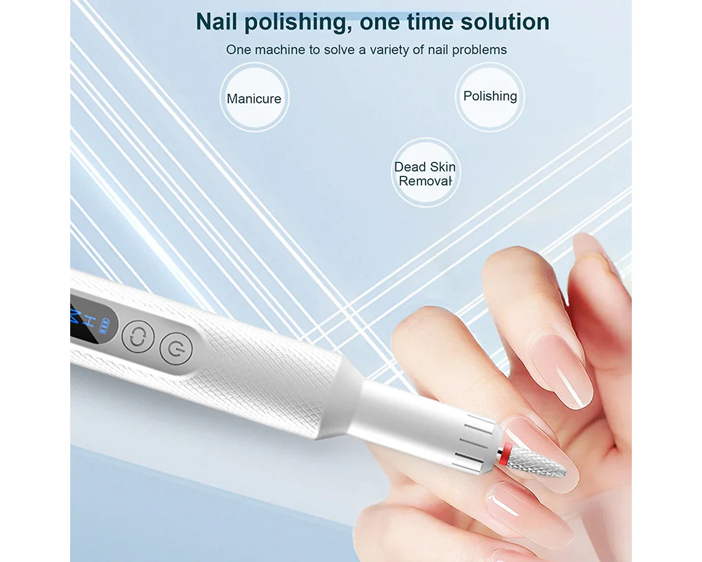 Electric Nail File Drill Manicure Set Rechargeable - Image 9