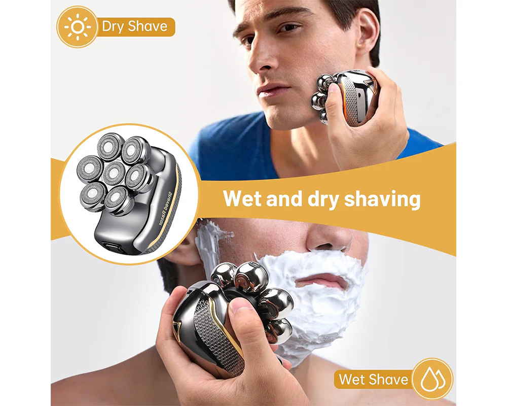 Electric Head Shaver Men Grooming Kit - Image 6