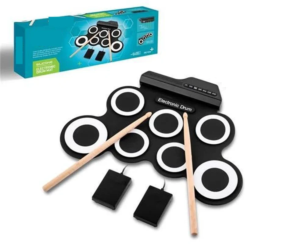 Portable Tabletop Roll-Up Electronic Drum Kit - Image 9