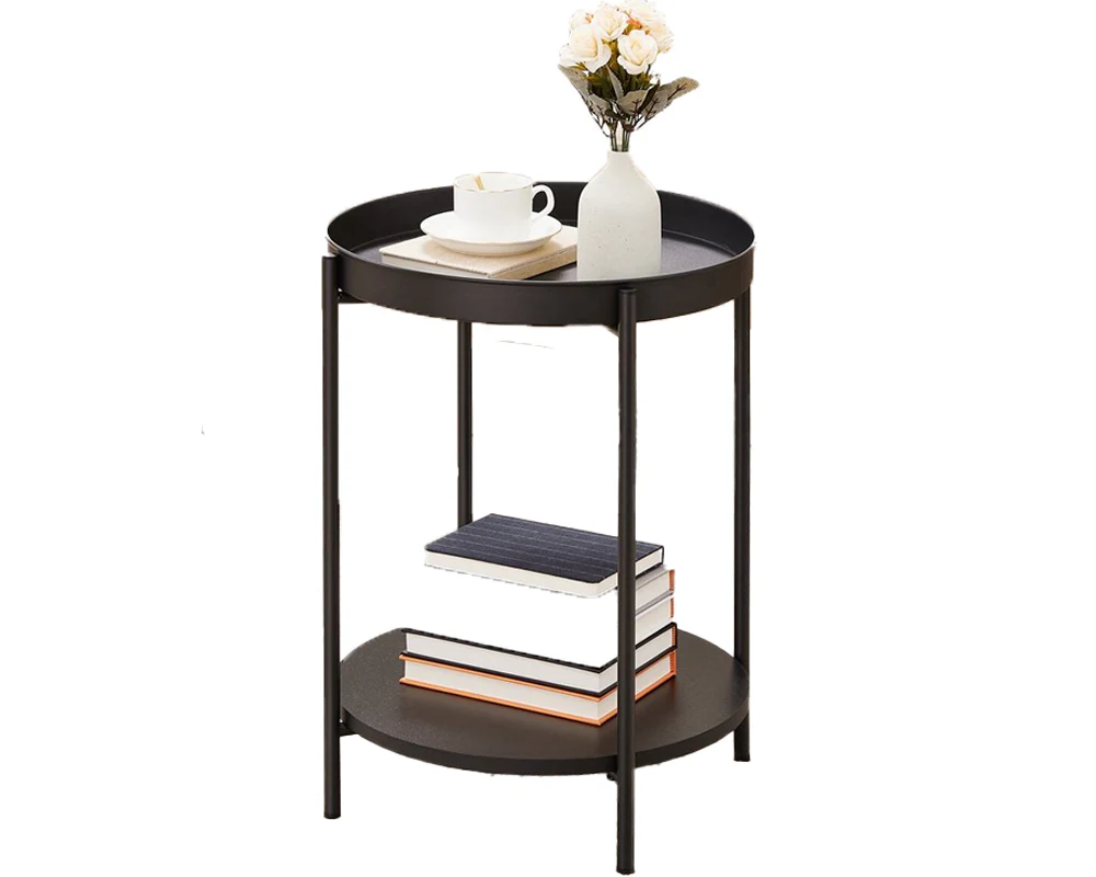 VASAGLE Bed Side Tables End Table Black - Image 10