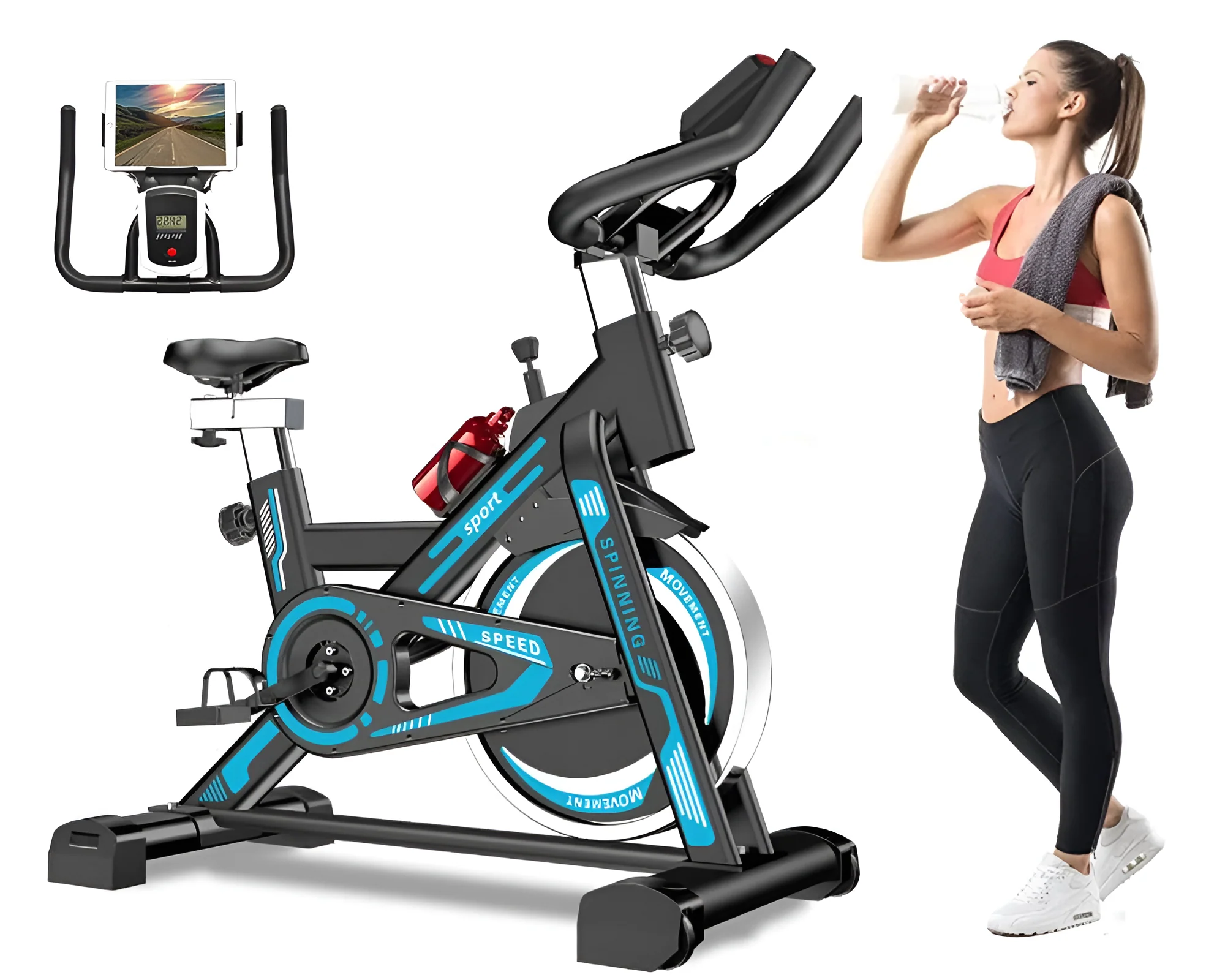 Spin Bike Exercise Bike – Home Cardio Indoor Cycling Fitness Bike - Image 11