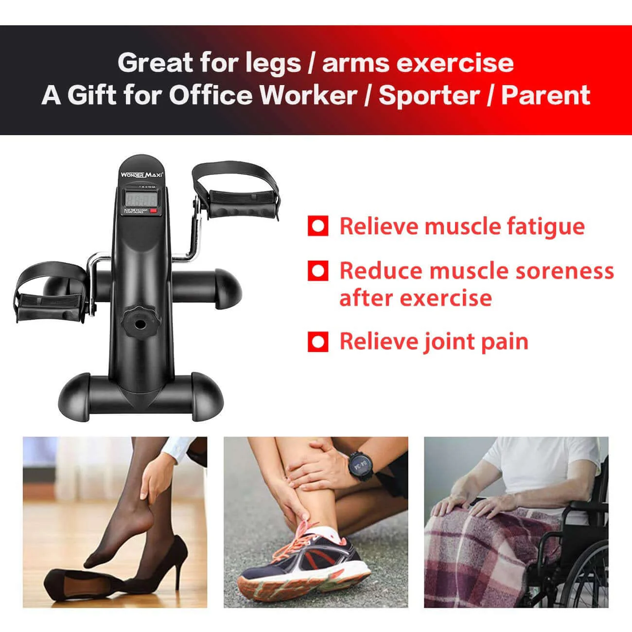 Exercise Bike Mini Cycle With LCD Screen - Image 5