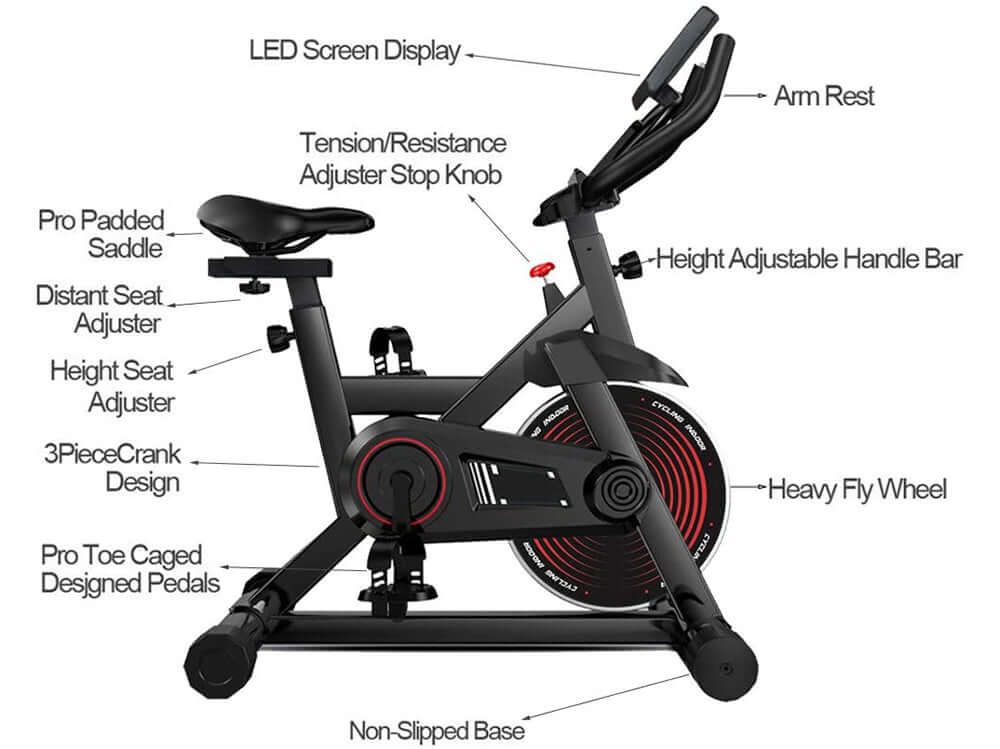 Adjustable Exercycle Exercise Bike - Image 6