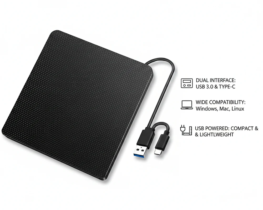 External DVD Drive CD/DVD Writer - Image 3