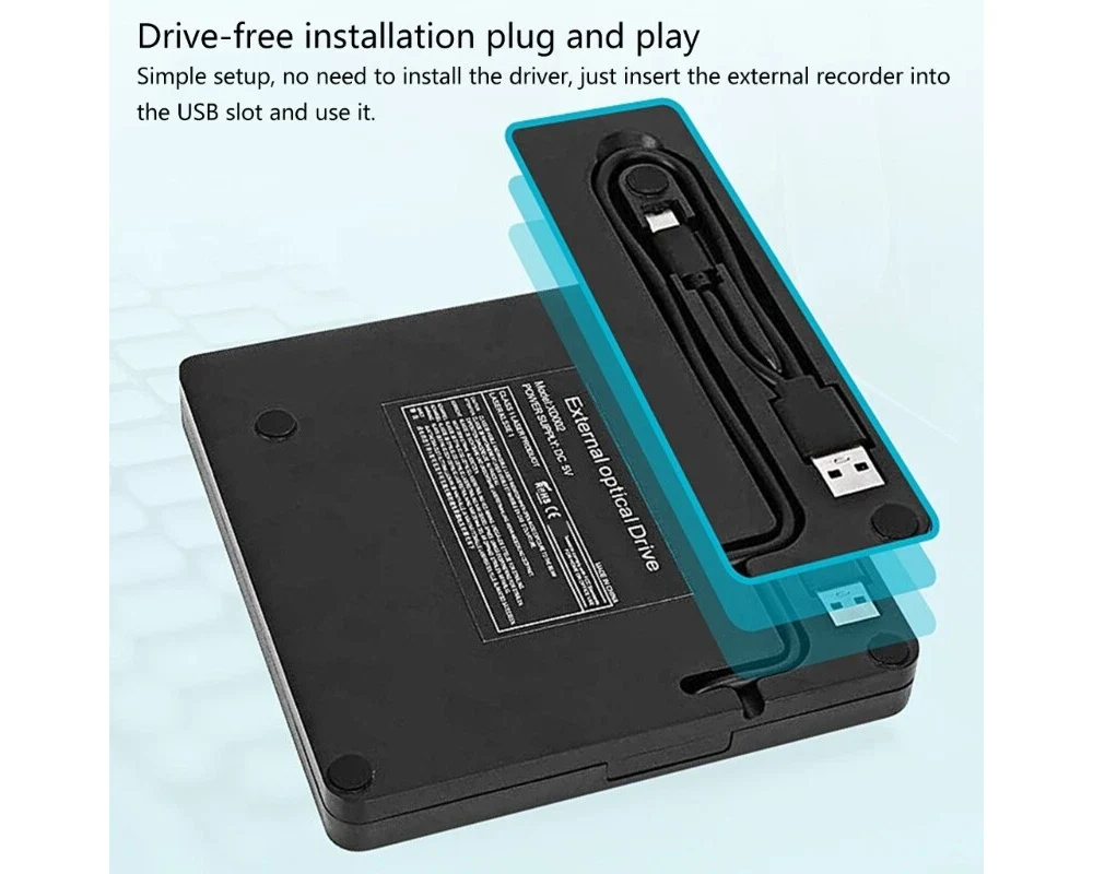 External DVD Drive CD/DVD Writer - Image 8