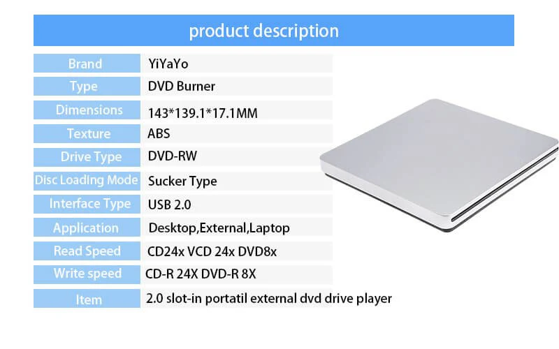 External DVD Drive CD/DVD Writer - Image 9