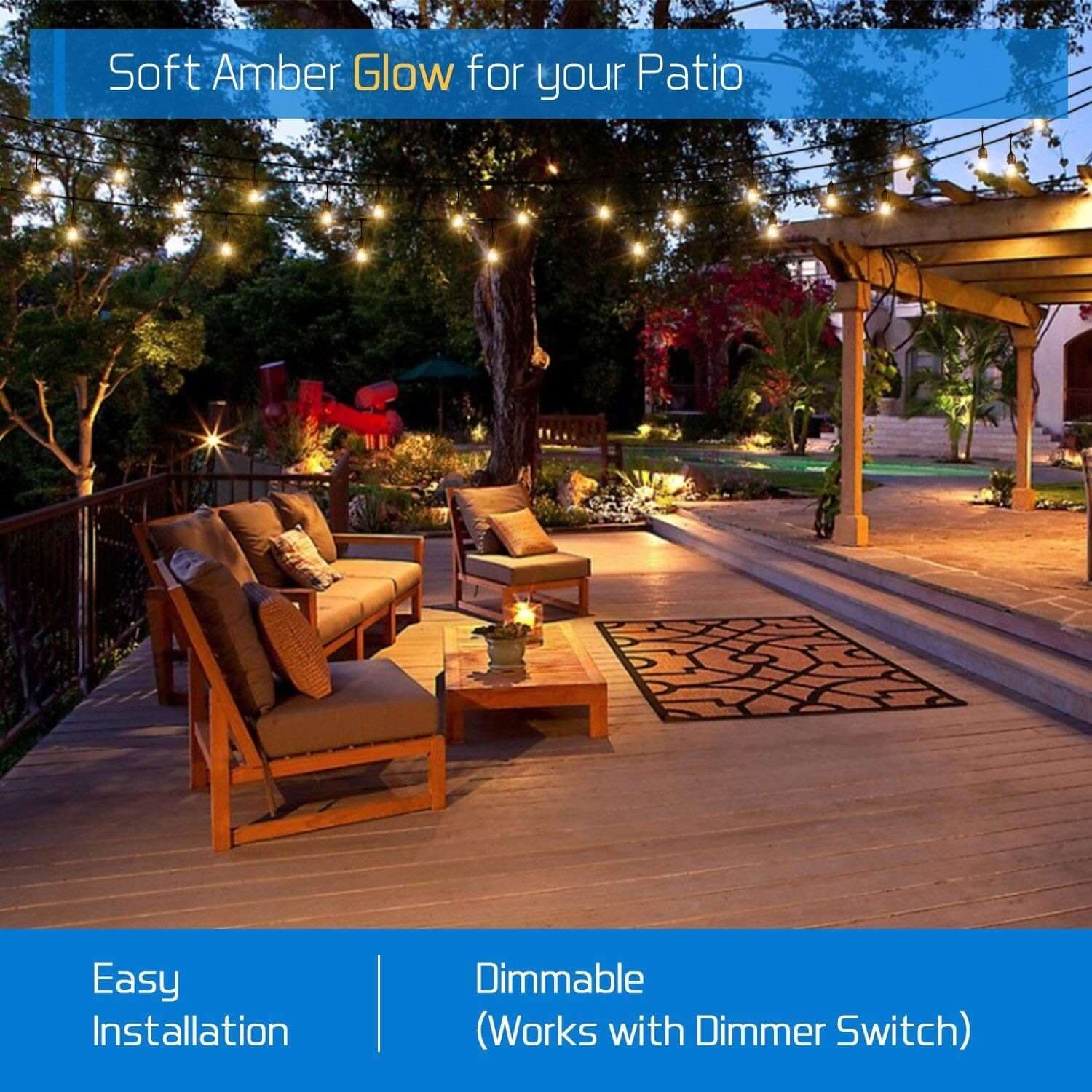 Outdoor Festoon Lights String Lights 10M - Image 3
