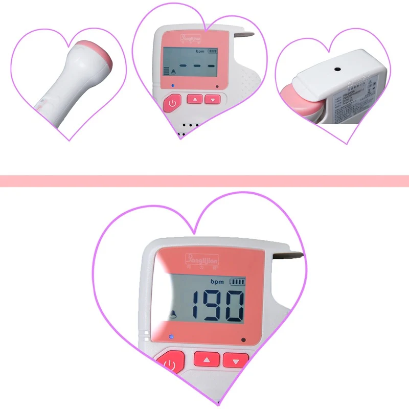 Medical Fetal Doppler Fetal Ultrasound Baby Heartbeat - Image 4