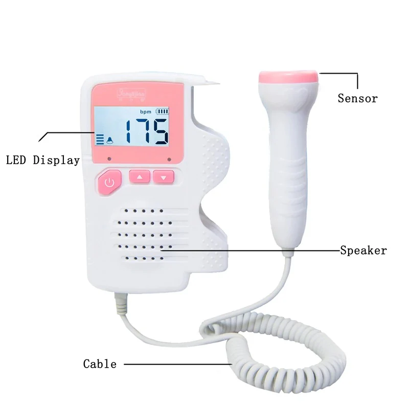 Medical Fetal Doppler Fetal Ultrasound Baby Heartbeat - Image 5