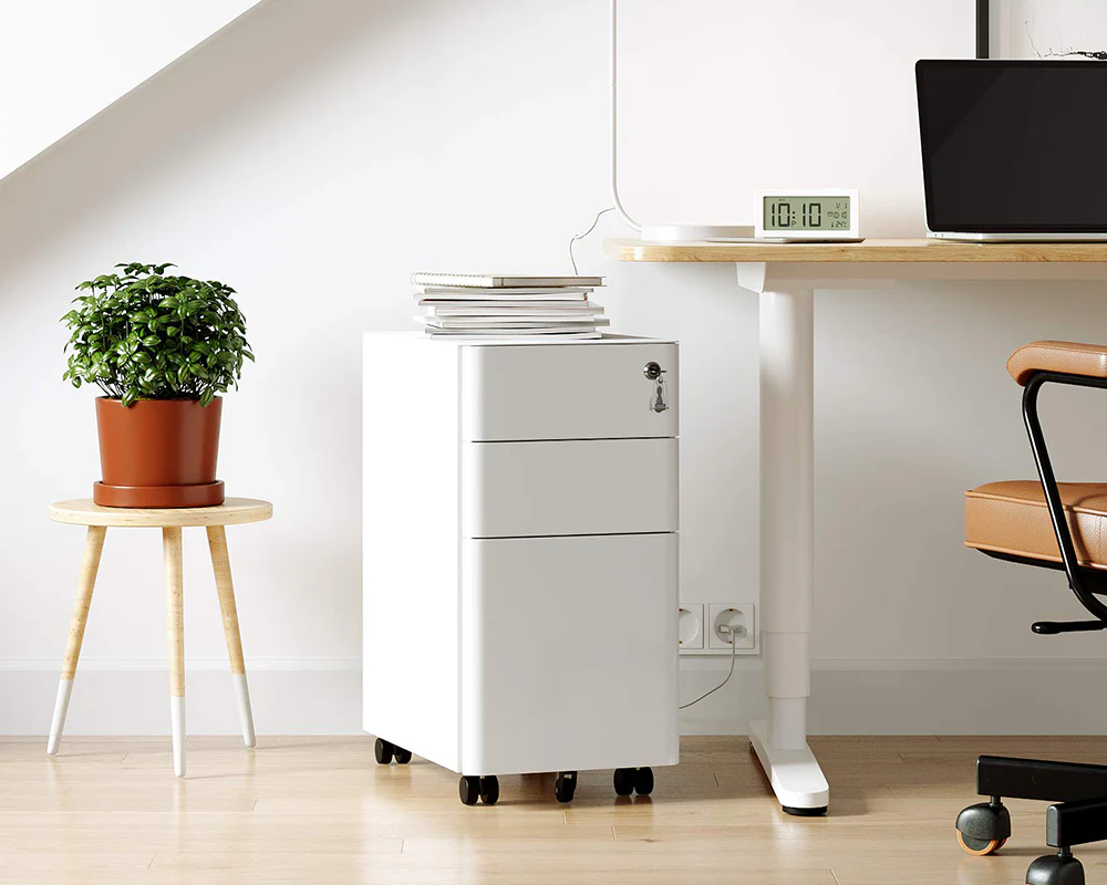 SONGMICS Office file Cabinet with Wheels File Organiser - Image 4