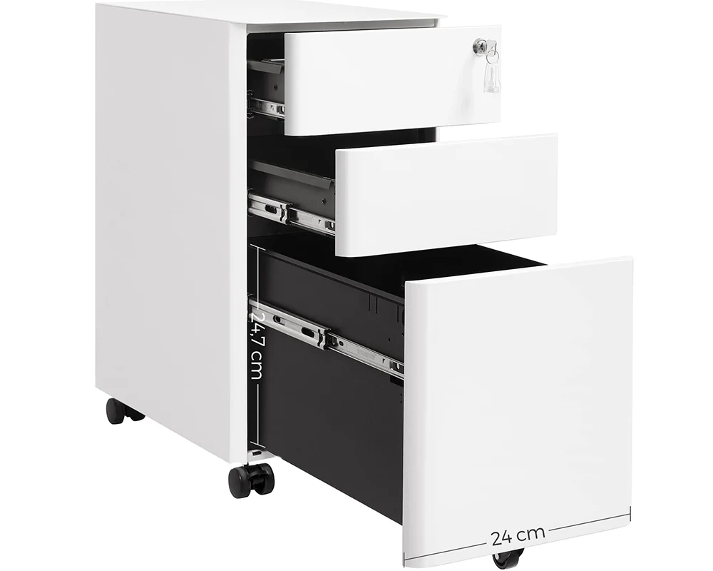 SONGMICS Office file Cabinet with Wheels File Organiser - Image 8