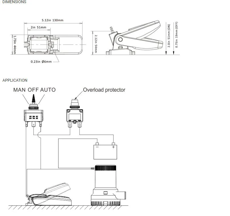 Seaflo 20A Mini Float Switch for Submersible Pump - Image 3