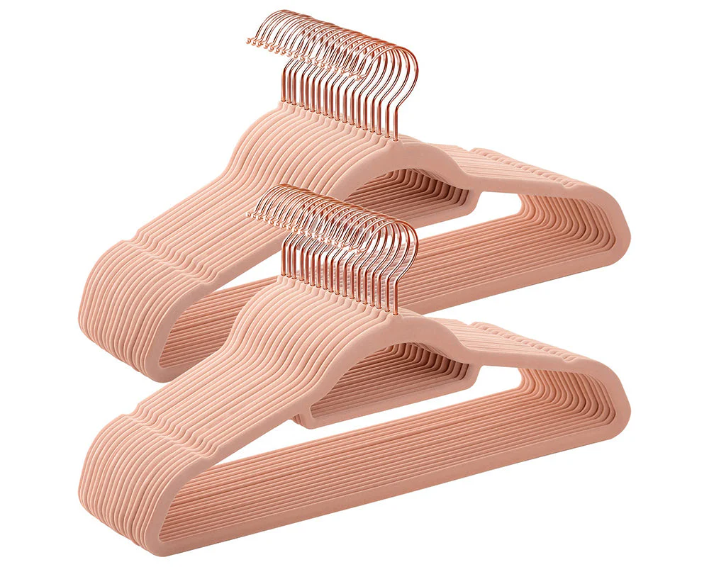 Velvet Coat Hangers Rose Pink (Set of 50) - Image 10