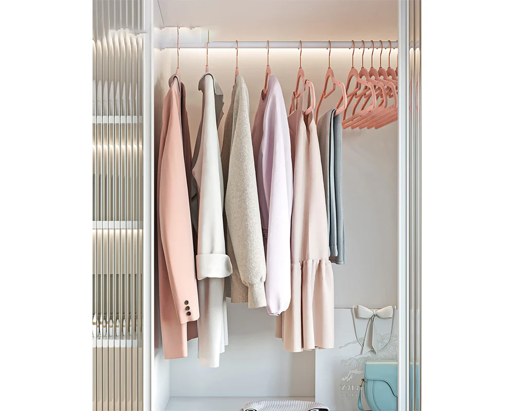 Velvet Coat Hangers Rose Pink (Set of 50) - Image 6
