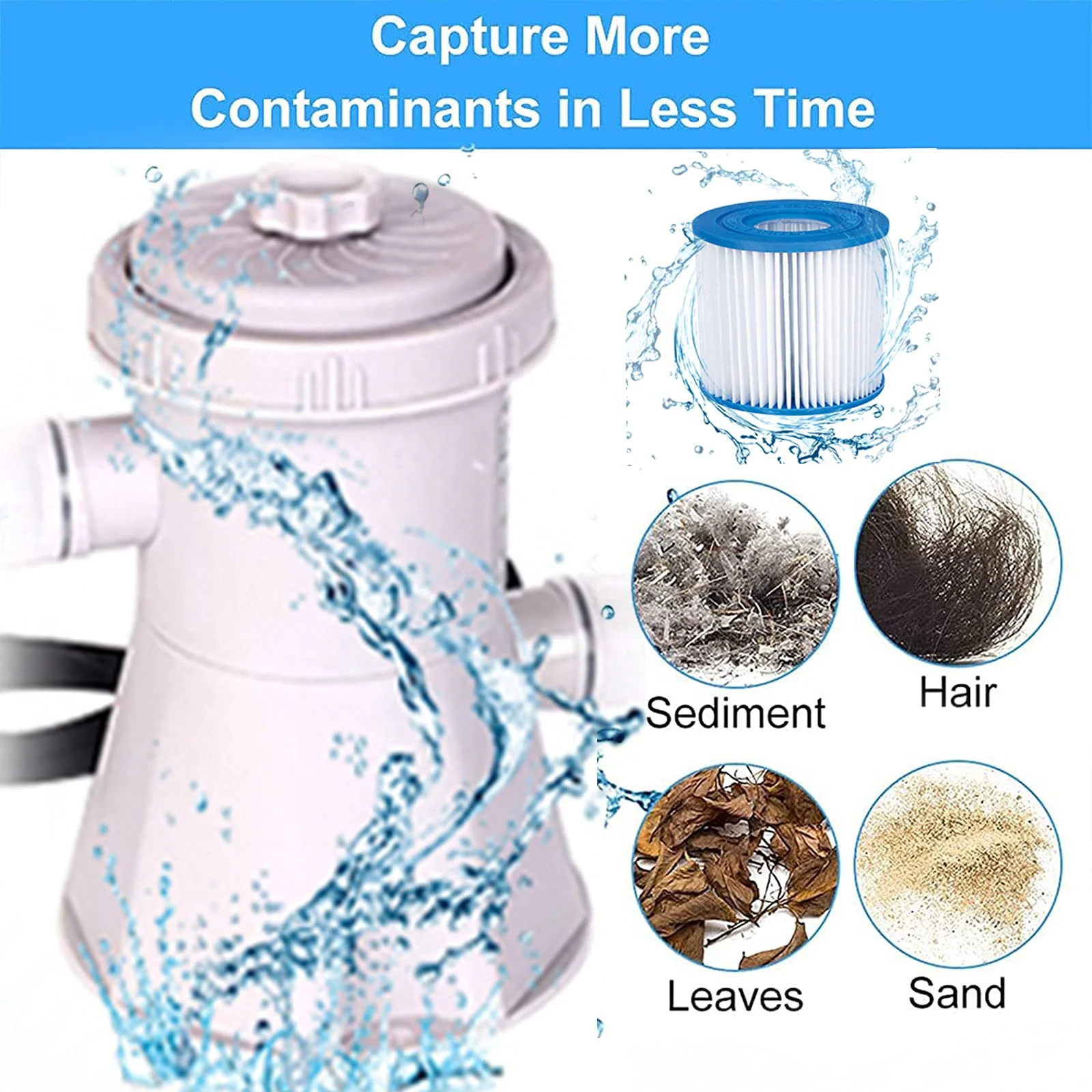 Filter Pump Swimming Pool 330gal 25W 230V - Image 6