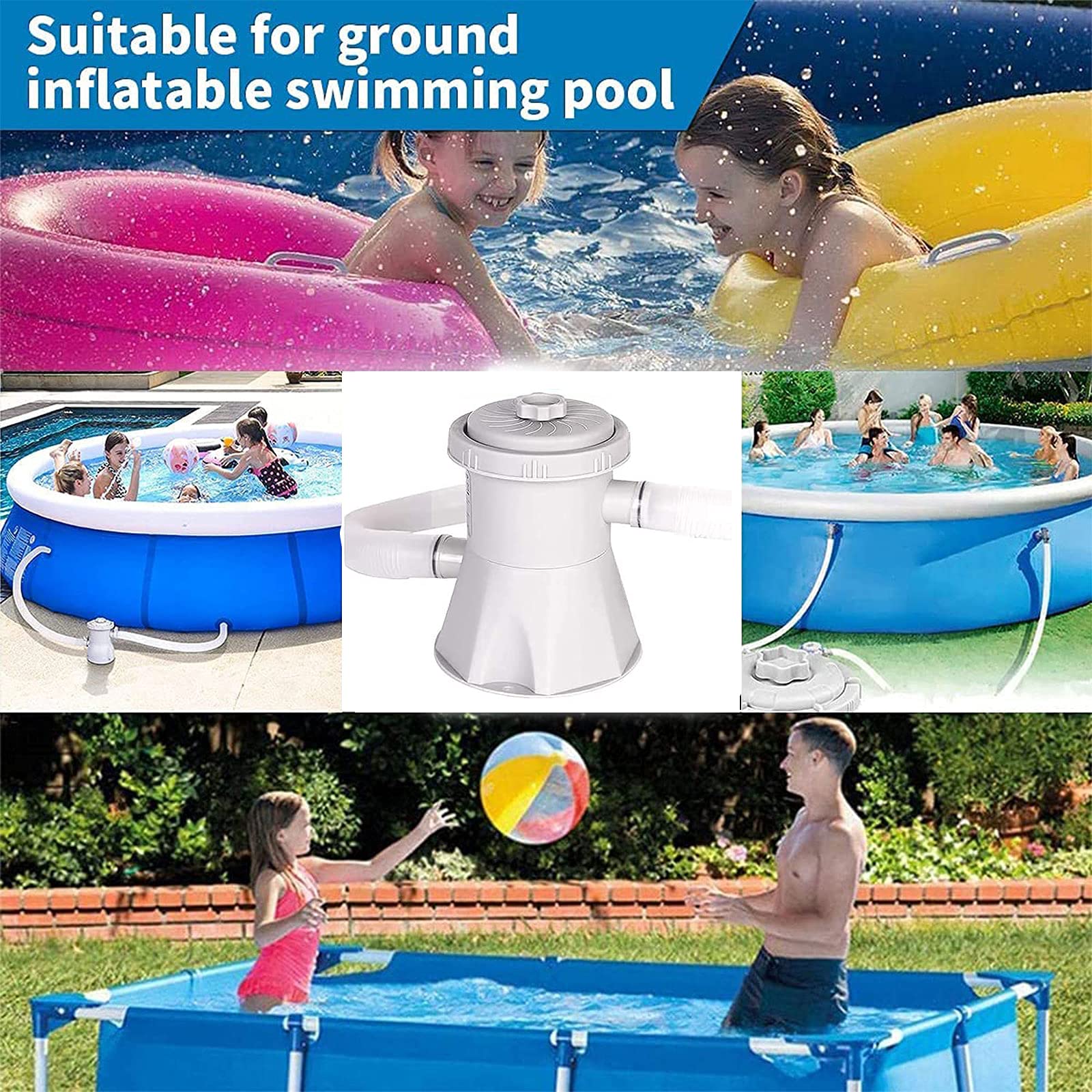 Filter Pump Swimming Pool 330gal 25W 230V - Image 8