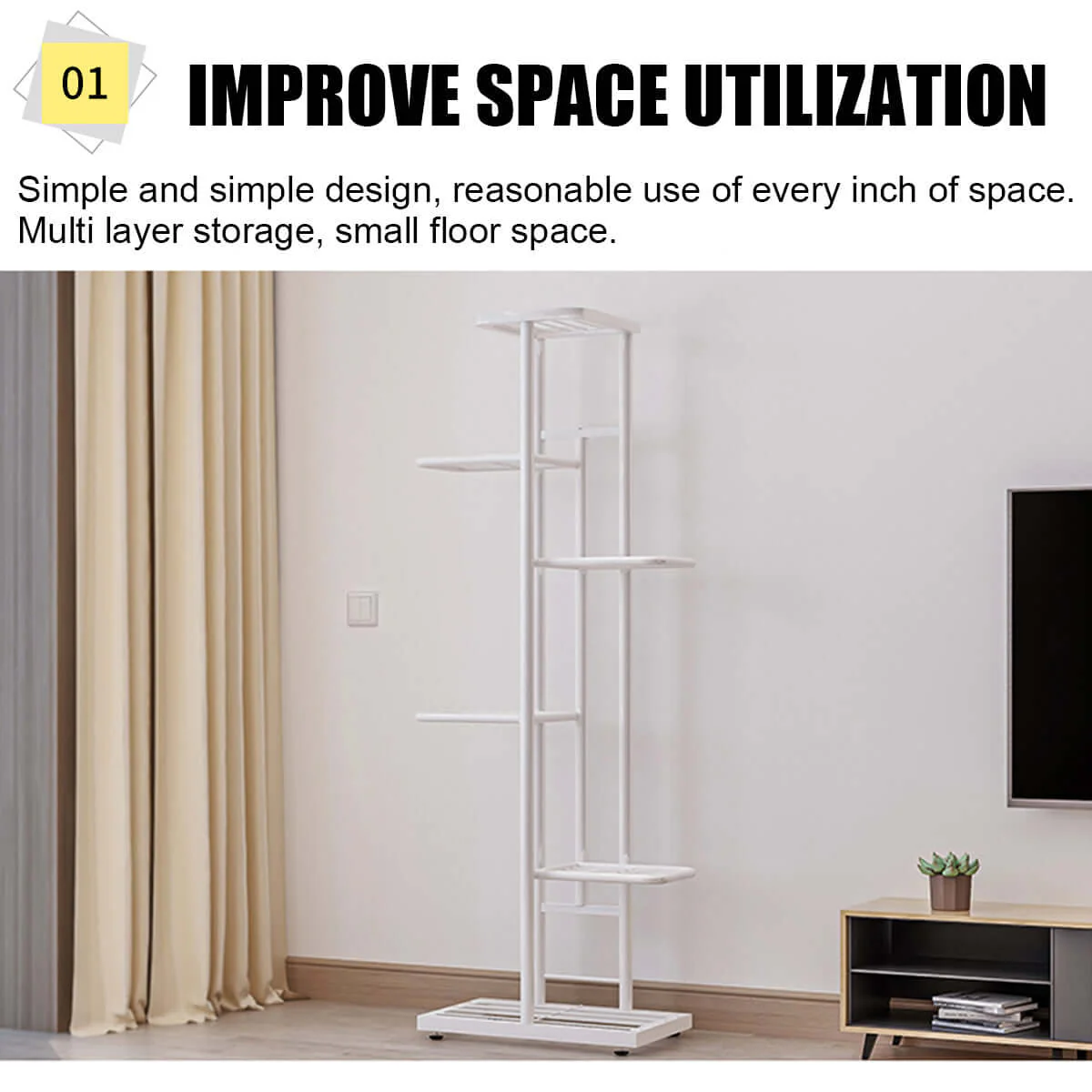 Flower Pot Plant Pot Stand Rack - Image 2
