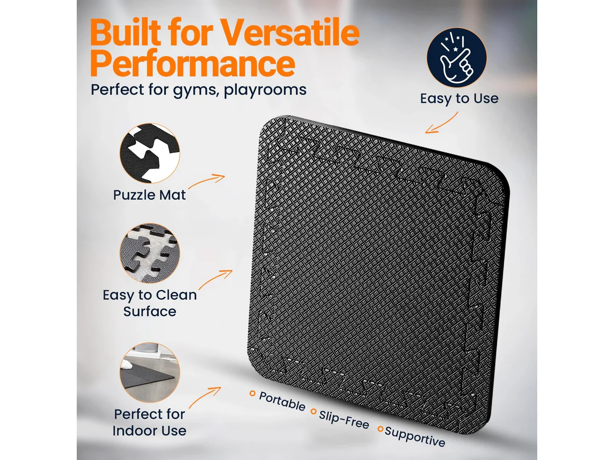 24 Pack EVA Foam Gym Interlocking Floor Puzzle Mats - Image 7
