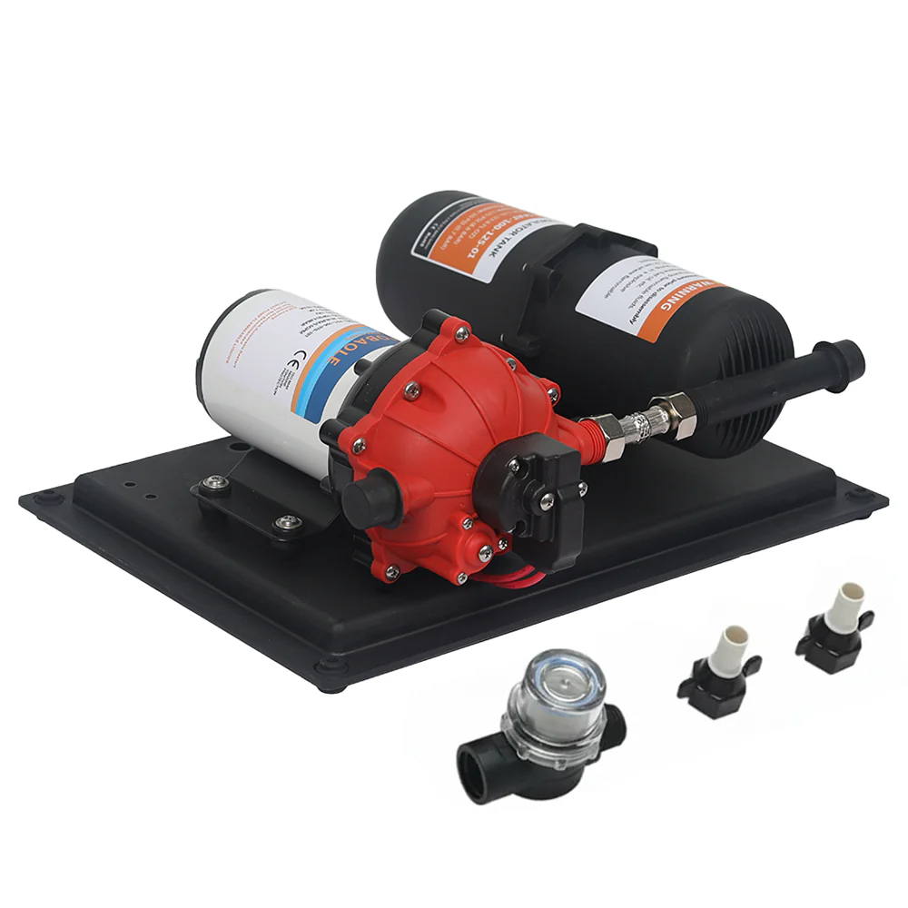 Water Pressure System 70PSI 12V 20.8LPM High Flow Pump System with Accumulator Tank
