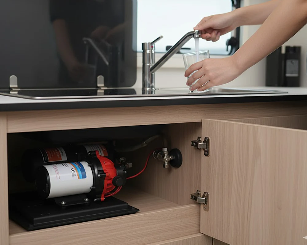 Water Pressure System 70PSI 12V 20.8LPM High Flow Pump System with Accumulator Tank - Image 4