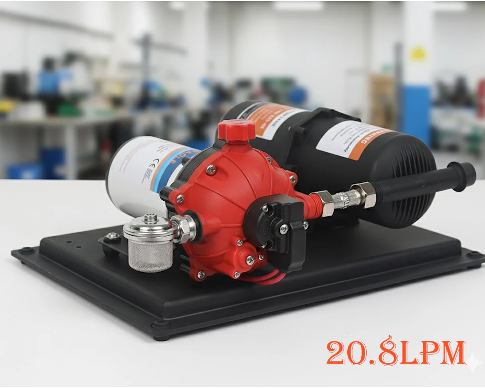 Water Pressure System 70PSI 12V 20.8LPM High Flow Pump System with Accumulator Tank - Image 5