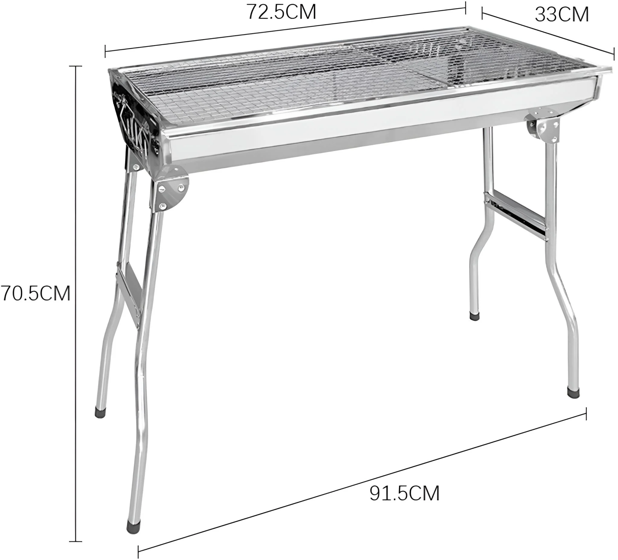 Stainless steel Charcoal BBQ Grill - Image 3