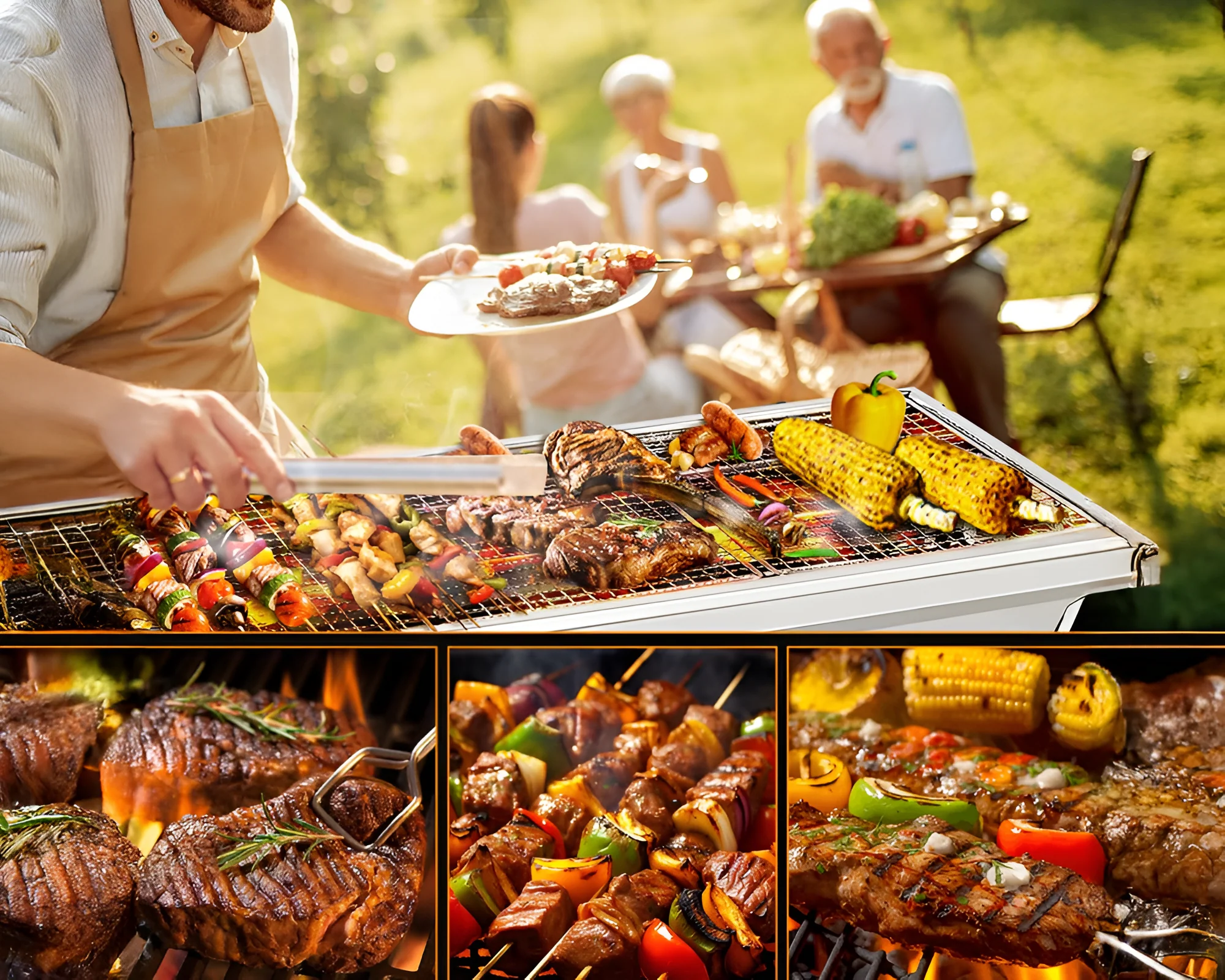 Stainless steel Charcoal BBQ Grill - Image 7