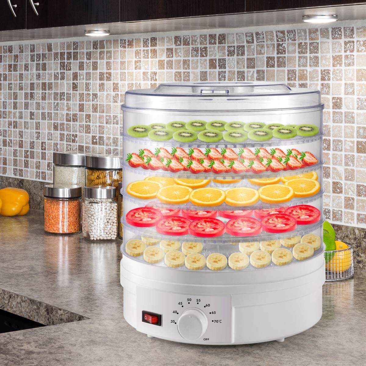 Food Dehydrator – 5 Layer Portable Electric Food Dehydrator Machine - Image 7