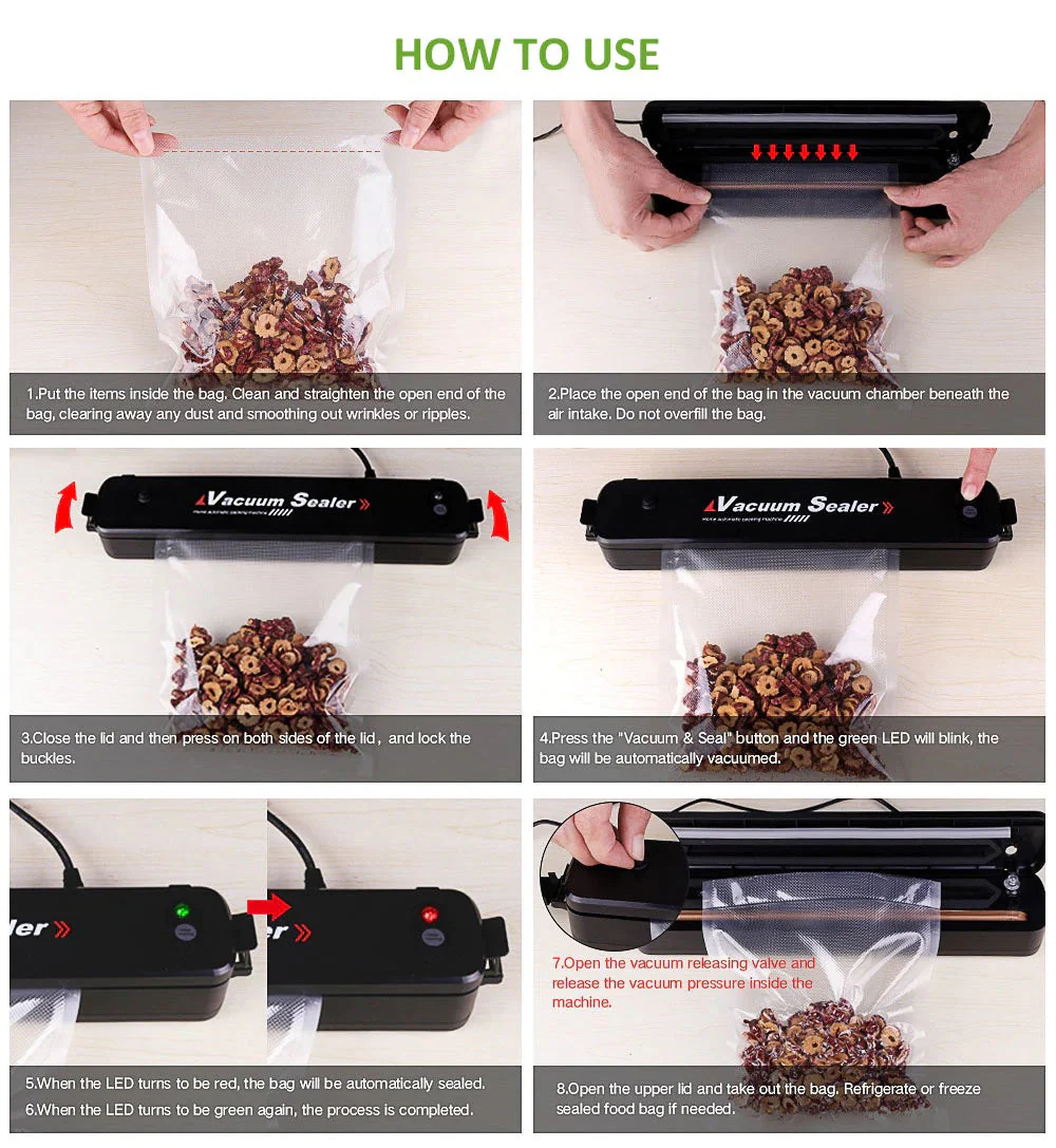Vacuum Sealer Machine With Vacuum Sealer Bags - Image 4