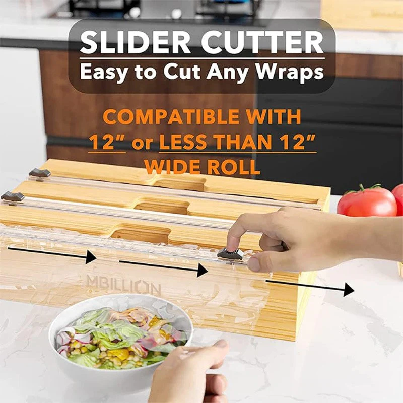 Bamboo Food Wrap Dispenser - Image 10