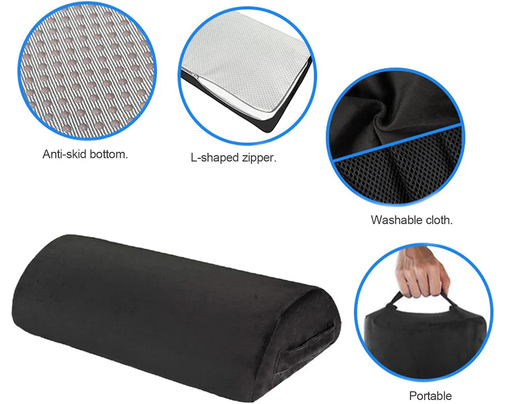 High Density Foam Foot Rest - Black - Image 5
