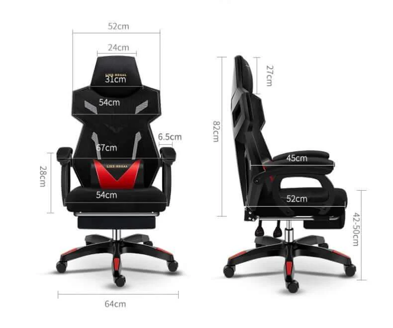 Gaming Chair with Headrest and Lumbar Support - Image 3