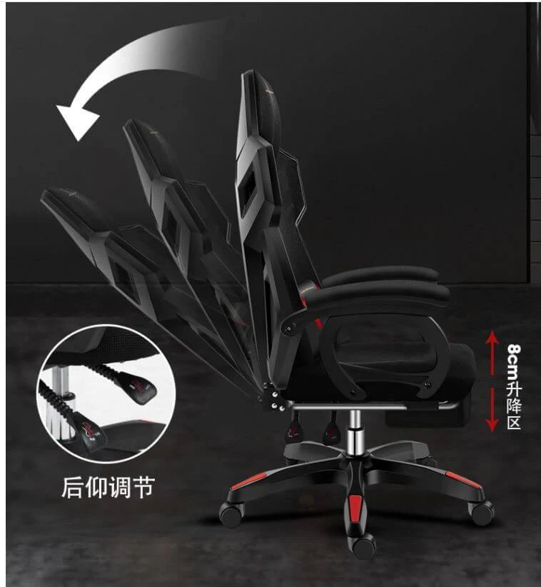 Gaming Chair with Headrest and Lumbar Support - Image 7