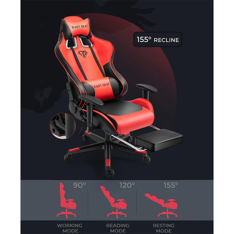 Gaming Chair โ Ergonomic Reclining Gaming Chair with Footrest - Image 17