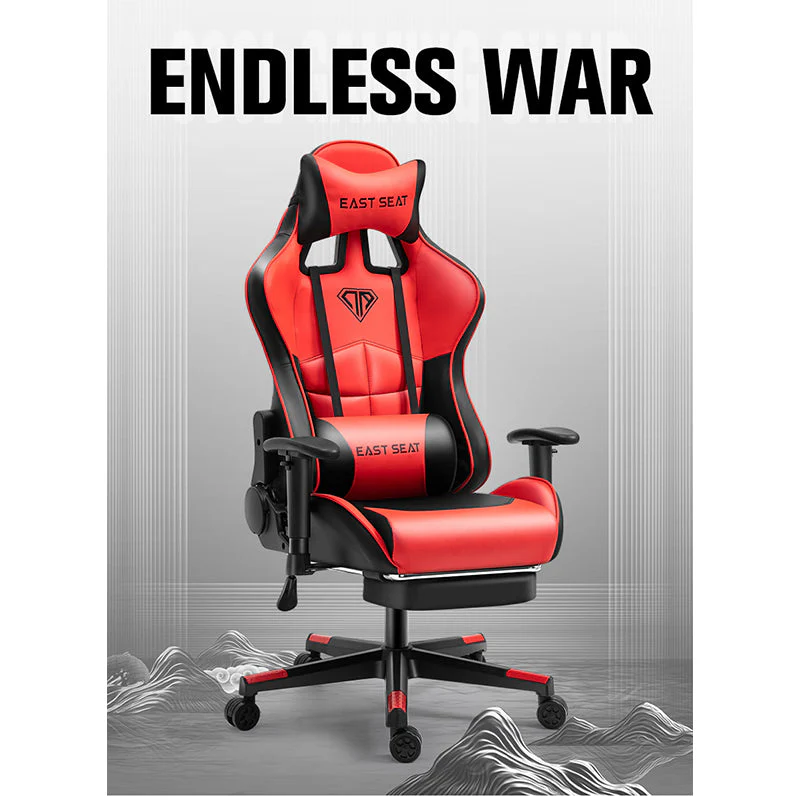 Gaming Chair โ Ergonomic Reclining Gaming Chair with Footrest - Image 8