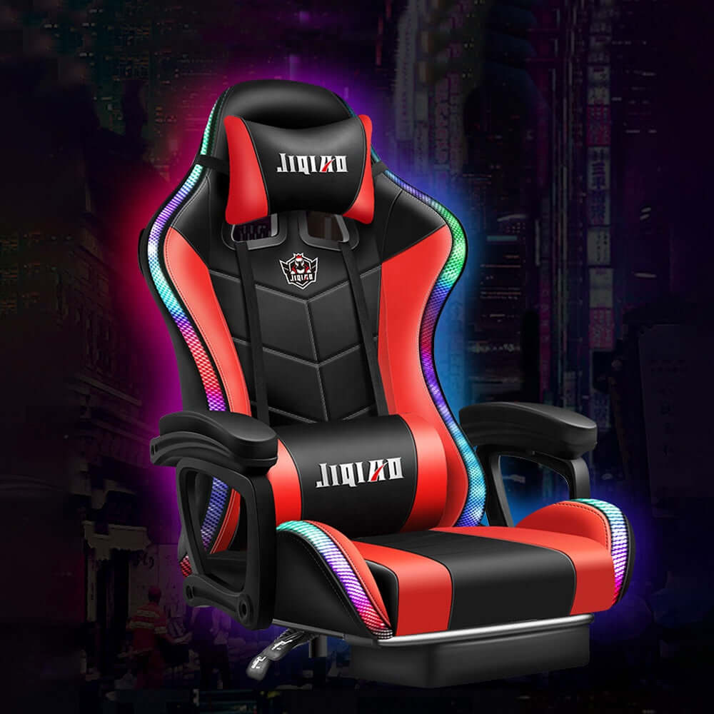 Gaming Chair with Footrest – RGB Gaming Chair with Speakers & Lights - Image 9