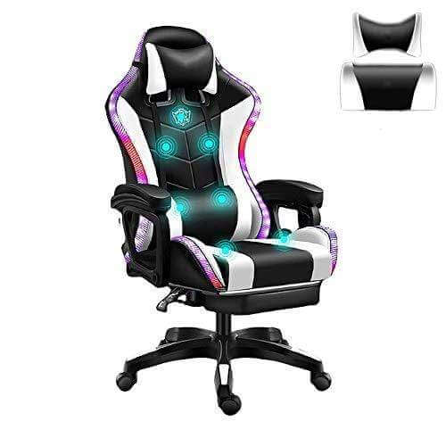 Gaming Chair with Footrest – RGB Gaming Chair with Speakers & Lights - Image 5