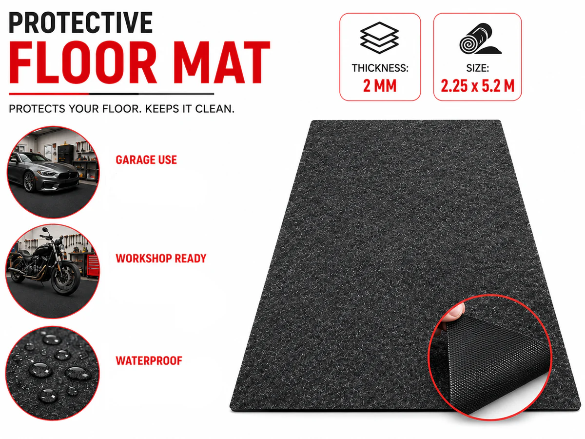 Garage Floor Mat 2.25 x 5.2 M Non-Slip Heavy Duty Waterproof - Image 2