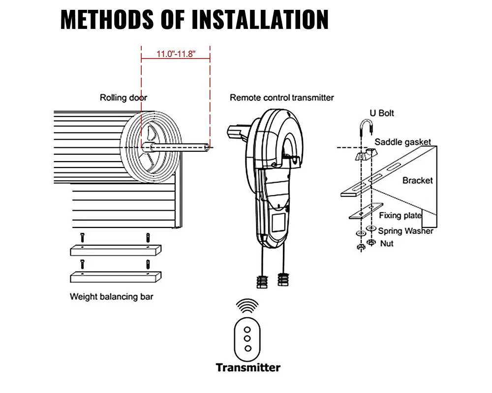 Garage Roller Door Opener 250 N Lift Force - Image 10