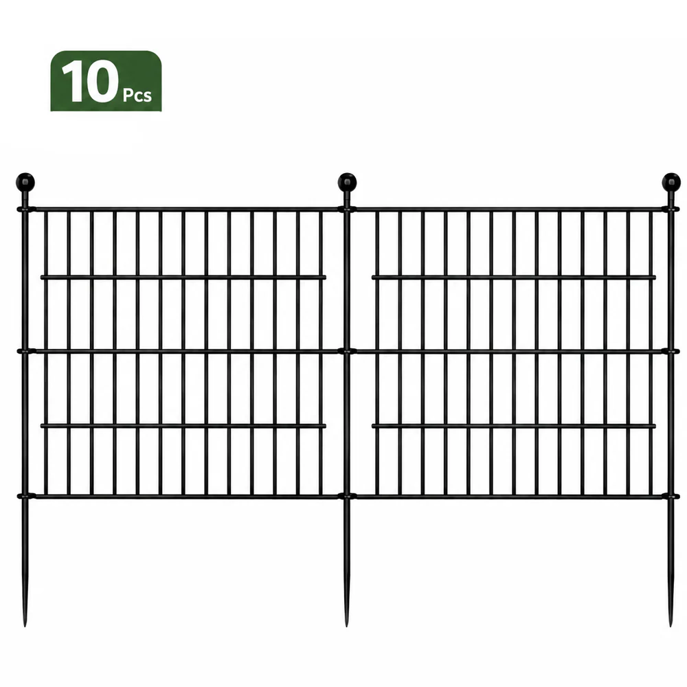 Metal Fence Panels 10 Pcs - Image 10