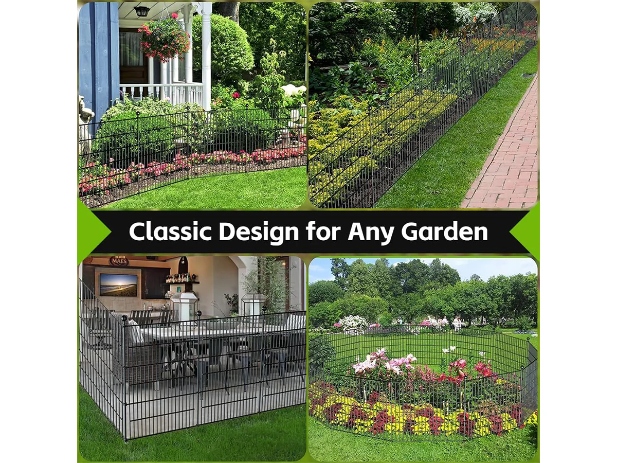 Metal Fence Panels 10 Pcs - Image 8