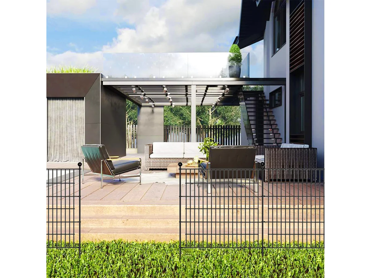Metal Fence Panels 10 Pcs - Image 9