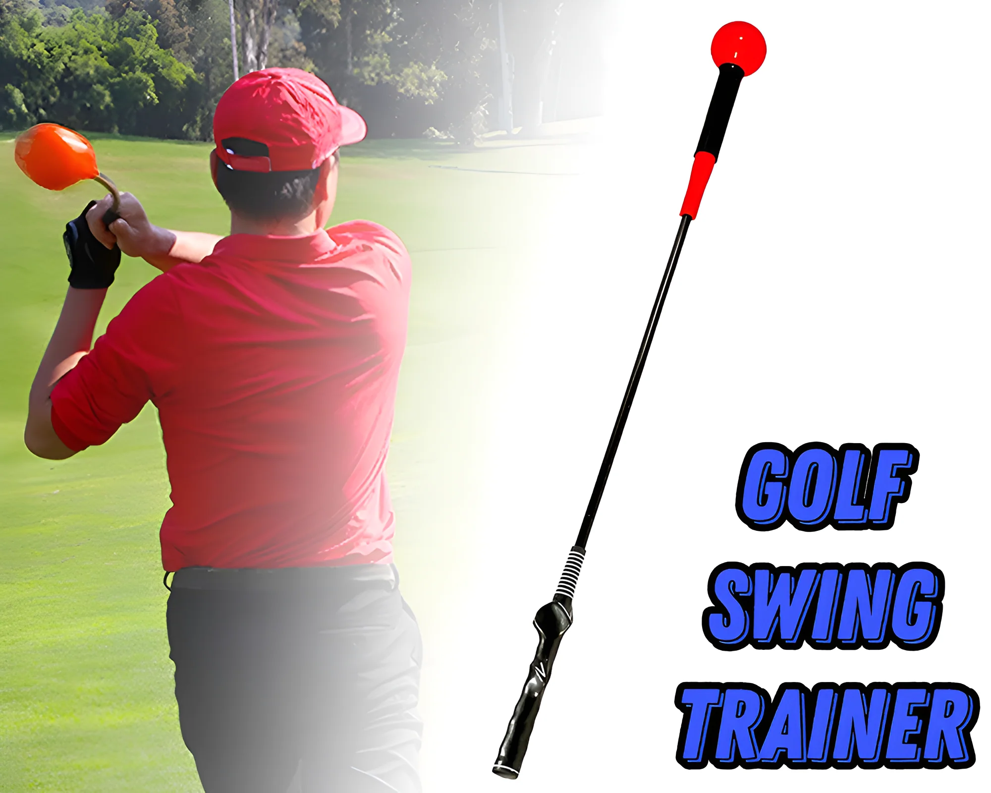 Golf Swing Trainer – Red Golf Swing Trainer for Power & Accuracy - Image 3