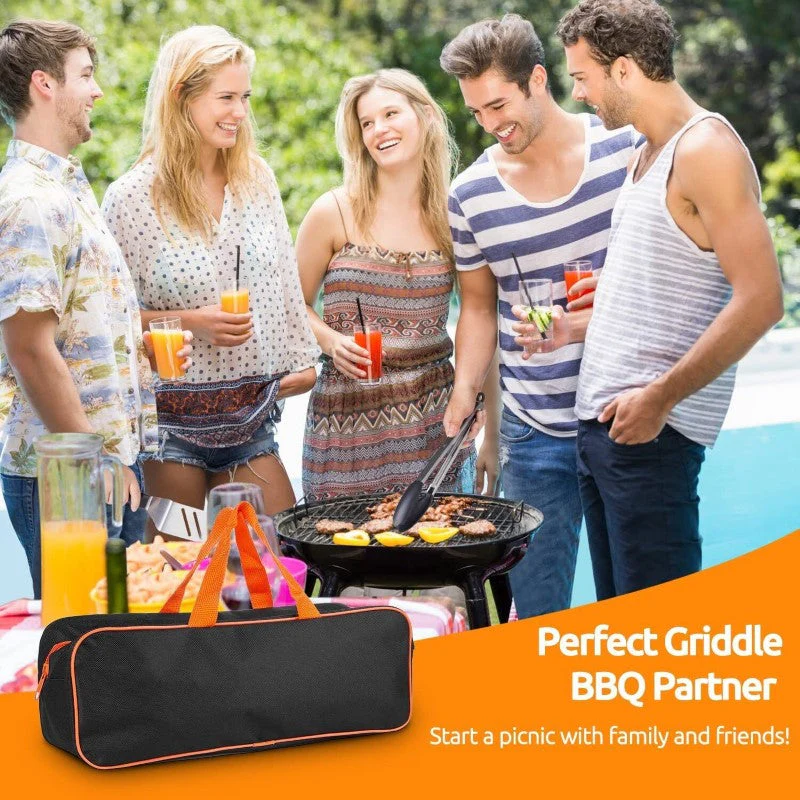 Griddle Accessories Kit 38PCS – Stainless Steel BBQ Tool Set with Storage Bag - Image 10