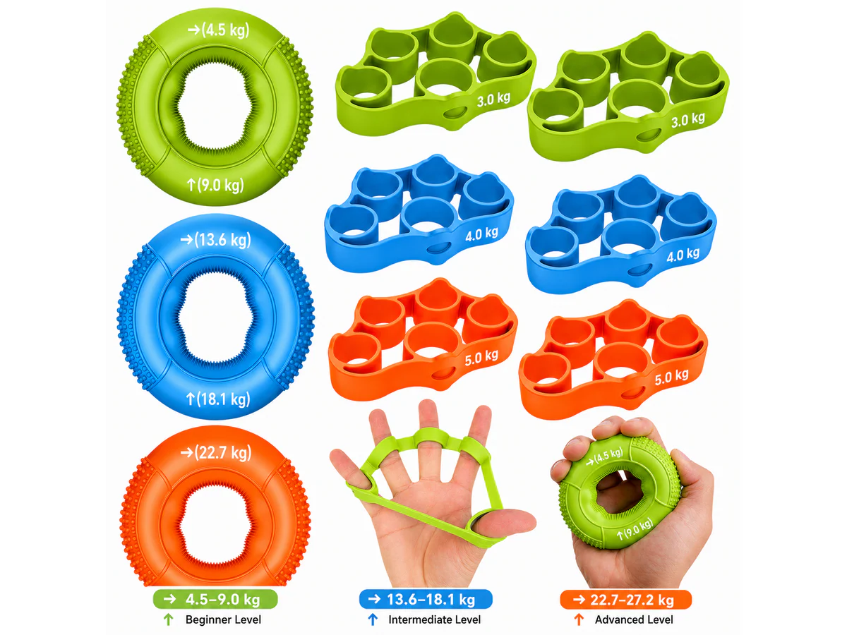 Hand Grip Strength Trainer 9 Piece - Image 4