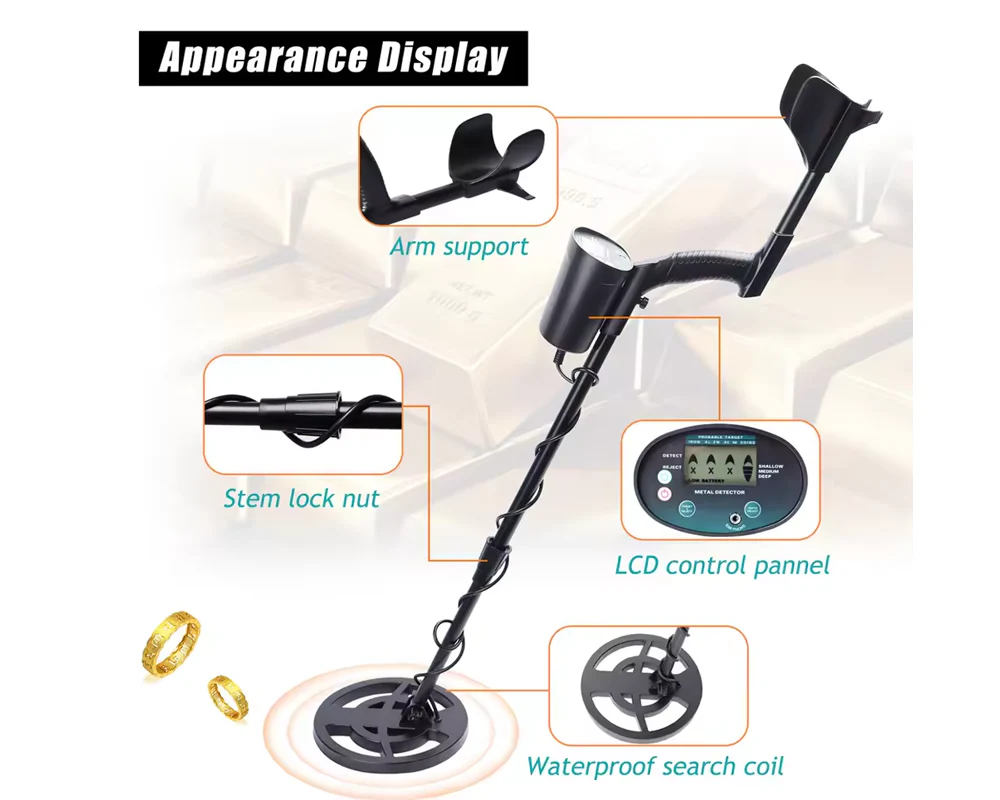 GT620G Underground Gold Metal Detector, LCD Screen - Image 8