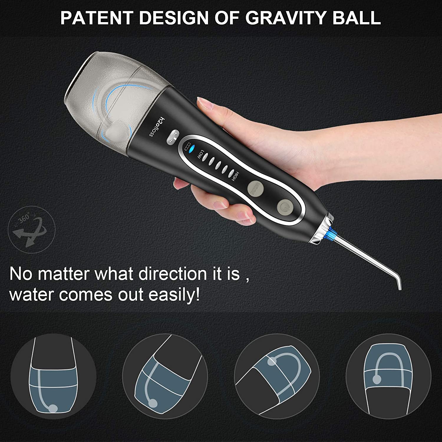 H2Ofloss Water Flosser Portable Dental Flosser - Image 2