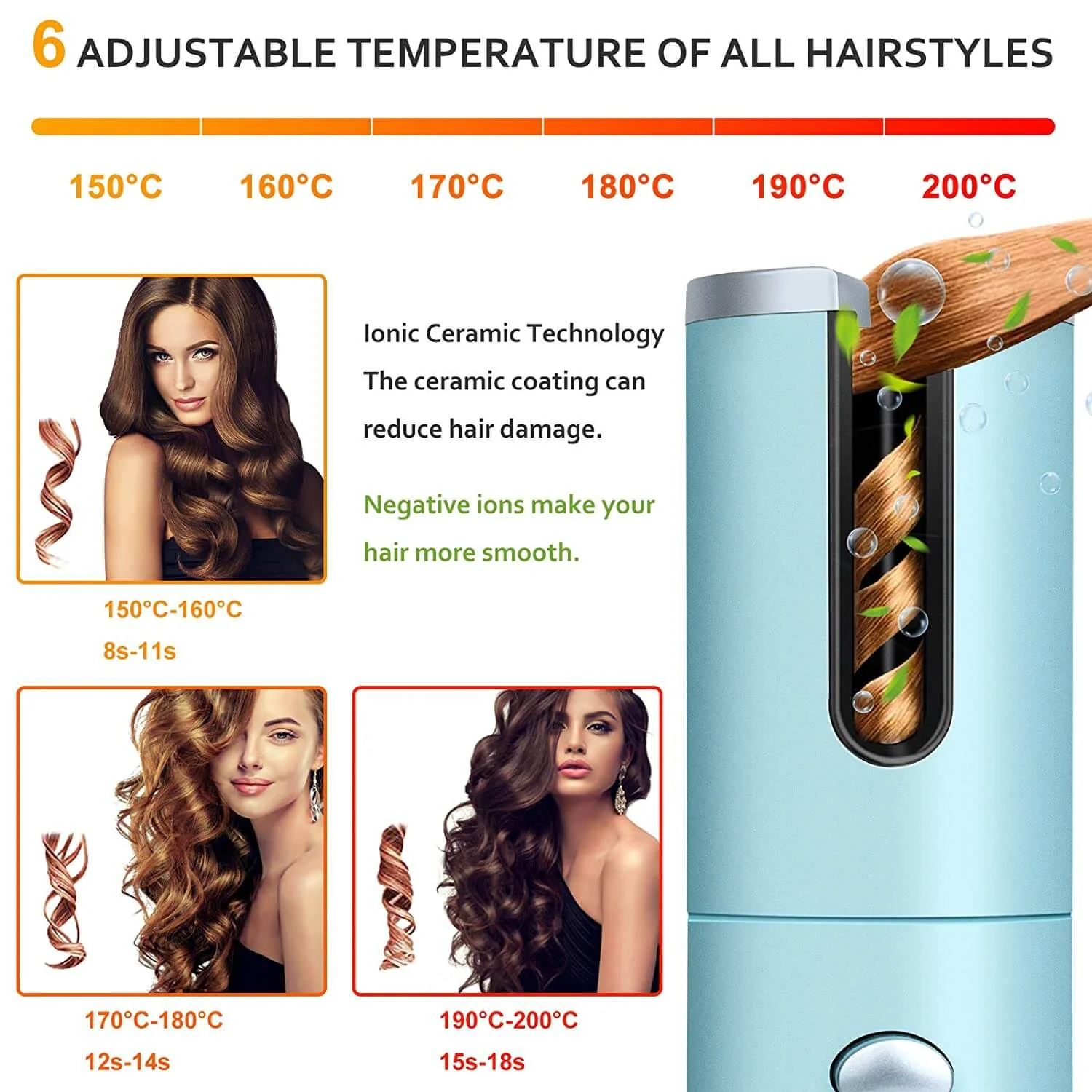 Hair Curler Cordless Automatic - Image 3